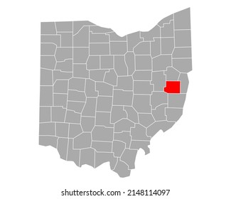 Map of Harrison in Ohio on white