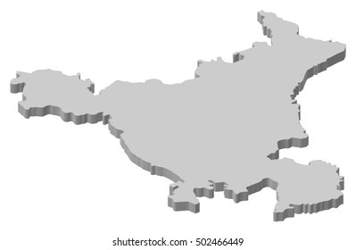 haryana state images stock photos vectors shutterstock https www shutterstock com image vector map haryana india 3dillustration 502466449