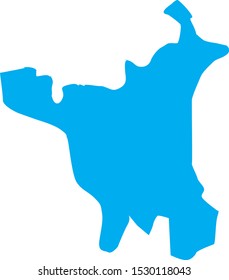 map of haryana  region in country of india