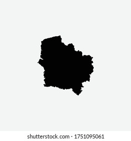 Map of Hauts-de-France
 - France regions graphic element Illustration template design
