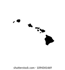 map of Hawaii. vector illustration