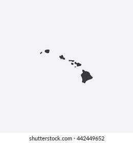 Map of Hawaii Vector Illustration