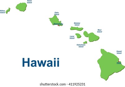 Map Of The Hawaiian Islands