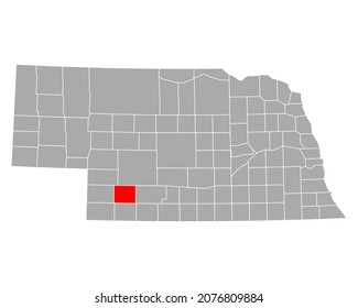 Mapa de Hayes en Nebraska en blanco