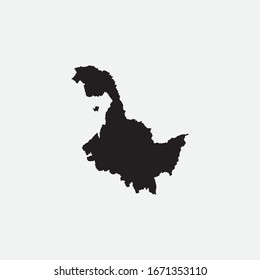 Map of Heilongjiang - China graphic element Illustration template design
