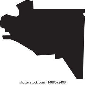 Map of Hickman County in the state of Kentucky