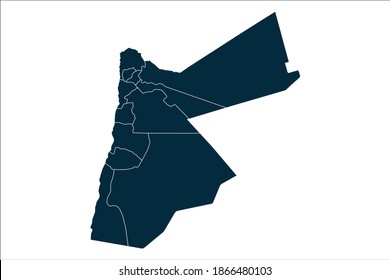 map High Detailed on white background.