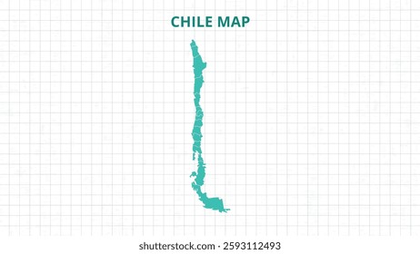 A Map highlighting Chile Map, Chile modern map with Grey Color Hi detailed Vector, geographical borders