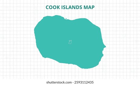 A Map highlighting Cook Islands Map, Cook Islands modern map with Grey Color Hi detailed Vector, geographical borders