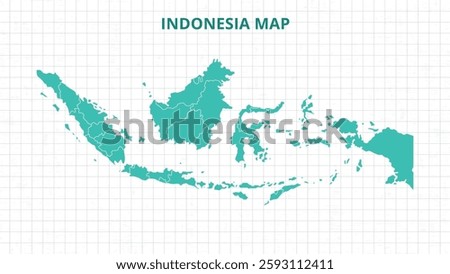 A Map highlighting Indonesia Map, Indonesia modern map with Grey Color Hi detailed Vector, geographical borders