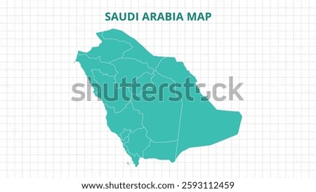 A Map highlighting Saudi Arabia Map, Saudi Arabia modern map with Grey Color Hi detailed Vector, geographical borders