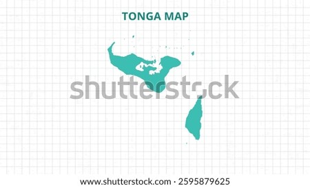 A Map highlighting Tonga Map, Tonga modern map with Grey Color Hi detailed Vector, geographical borders
