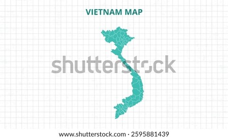 A Map highlighting Vietnam Map, Vietnam modern map with Grey Color Hi detailed Vector, geographical borders