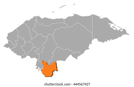 Map - Honduras, Choluteca