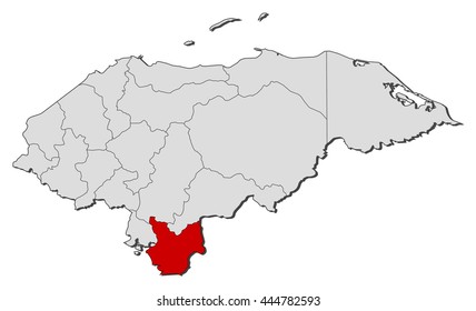 Map - Honduras, Choluteca