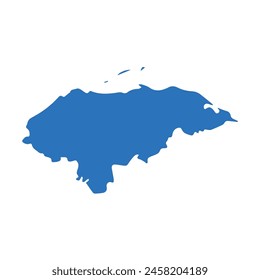 mapa del icono de Honduras. Ilustración Vector gráfico del mapa de Honduras.
