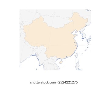 Map of Hong Kong in Eastern Asia: Detailed Illustration of this Asian City-State - with Neighboring Nations Perfect for Geography illustrations