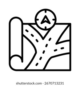 Mapa De Esperança Ícone Elemento Para Design