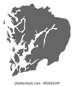 Map - Hordaland (Norway)