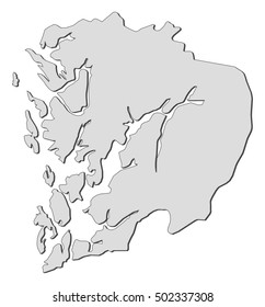 Map - Hordaland (Norway)