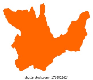 Mapa de Huanuco en blanco