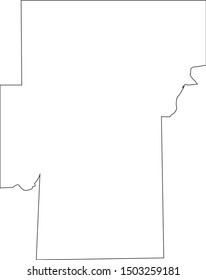 map of hughes county in state of oklahoma