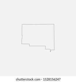 Map of Humboldt County - Nevada - United States graphic element Illustration template design