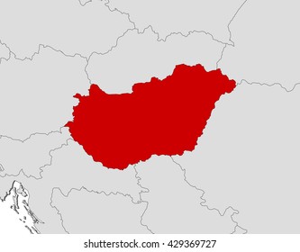 Map - Hungary