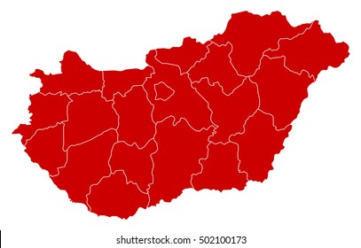 Map - Hungary