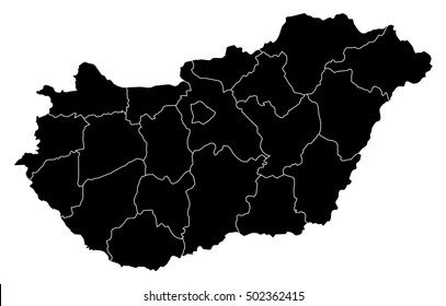 Map - Hungary