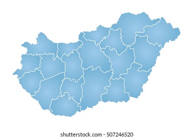 Map of Hungary