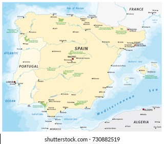 Map Of The Iberian Peninsula