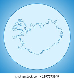 map of Iceland