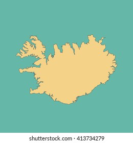 Mapa de Islandia