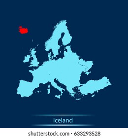 map of Iceland