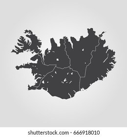 Map of Iceland