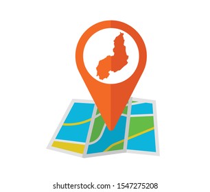 Map Icon of the Brazilian State of Piaui