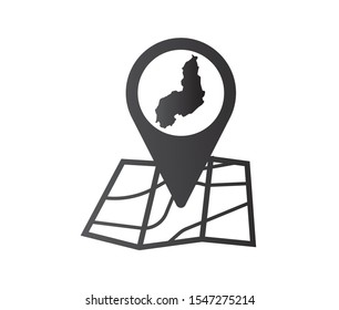 Map Icon of the Brazilian State of Piaui
