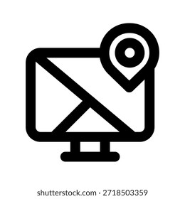 icono de mapa. El ícono se puede utilizar para Sitios web, Plantillas impresas, Plantillas de presentación, ilustraciones, etc