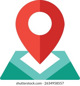 map icon color vector illustration design