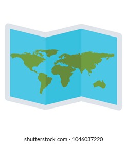 Map icon design, geography concept 