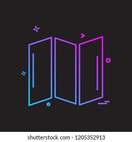 Map icon design vector