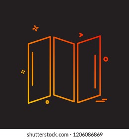 Map icon design vector