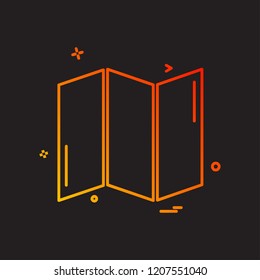 Map icon design vector