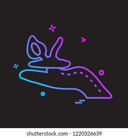 Map icon design vector