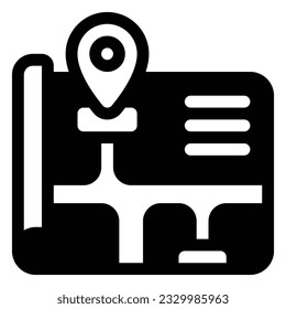 Map Icon. Digital marketing concept. Outline icon