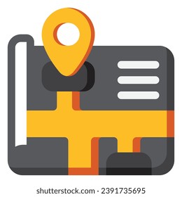 Kartensymbol. Digitales Marketingkonzept. Flachsymbol