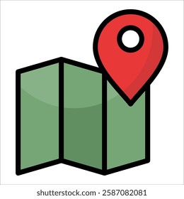 Map Icon Element For Design