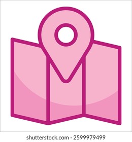 Map Icon Element For Design