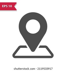 Map Icon - GPS. Professional, pixel perfect icon, EPS 10 format.